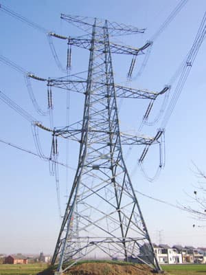 power transmission steel lattice tower